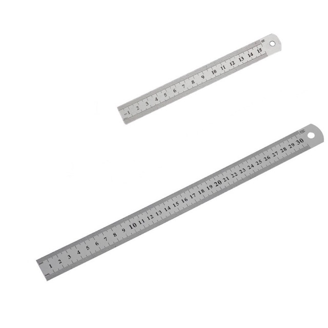 Suremark Stainless Steel Ruler Metric Rule Double sided 