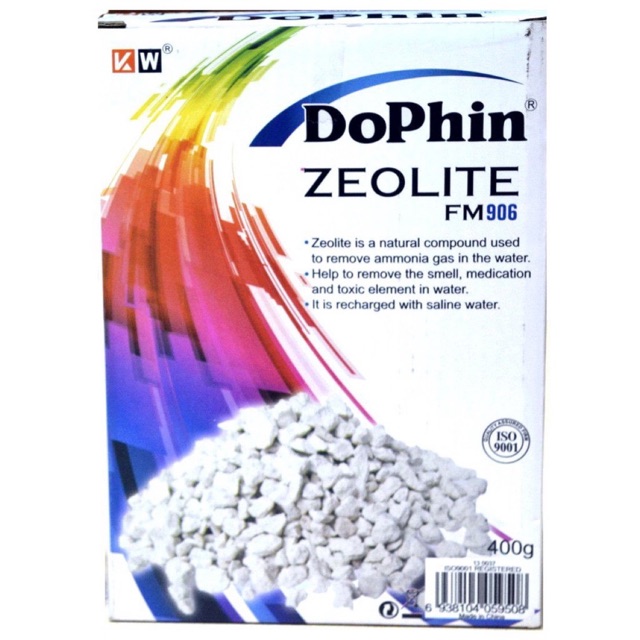 Dophin FM906 Zeolite Aquarium Filter Media Ammonia Remover 400g