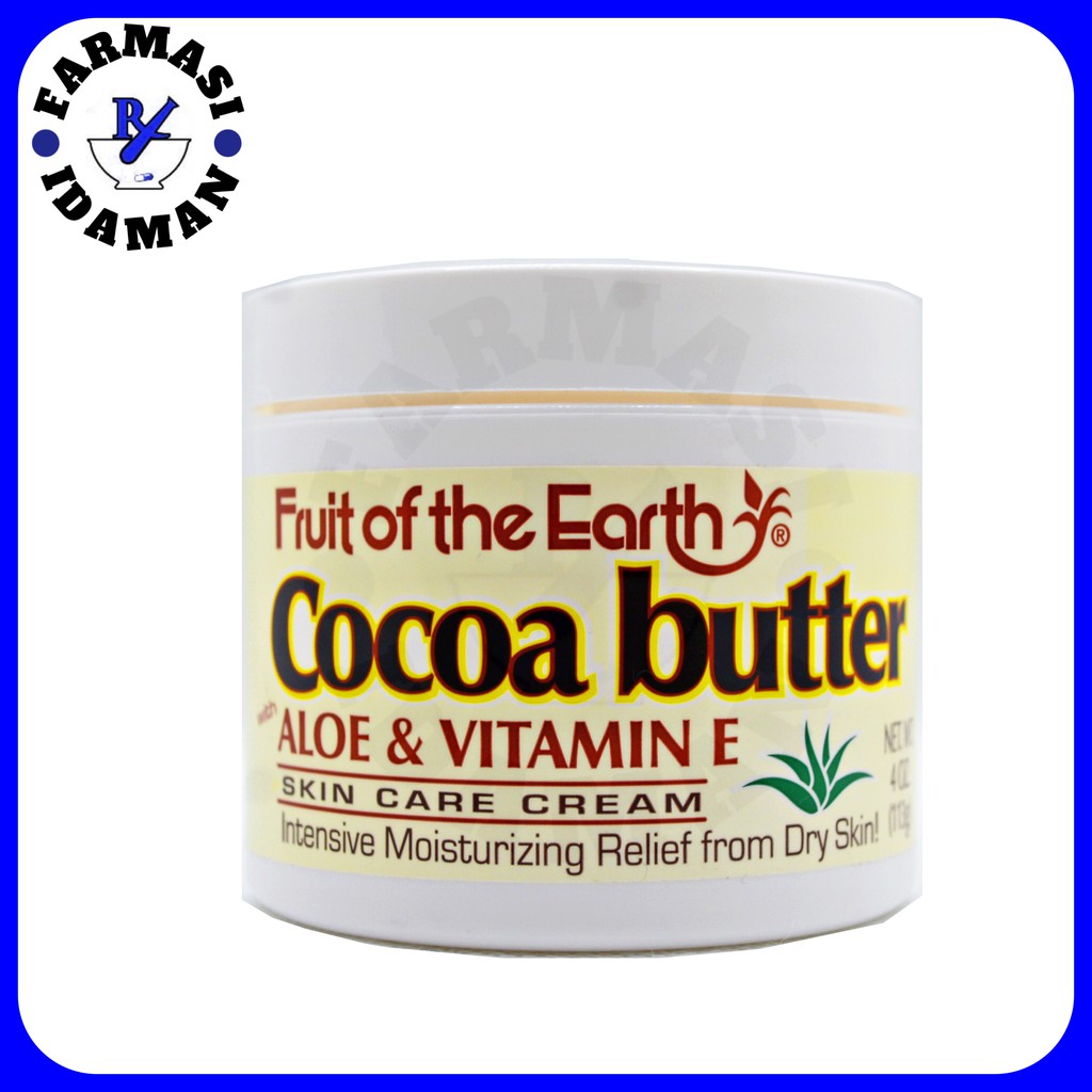 Fruit Of The Earth Cocoa Butter Aloe & Vitamin E Skin Care Cream (113g