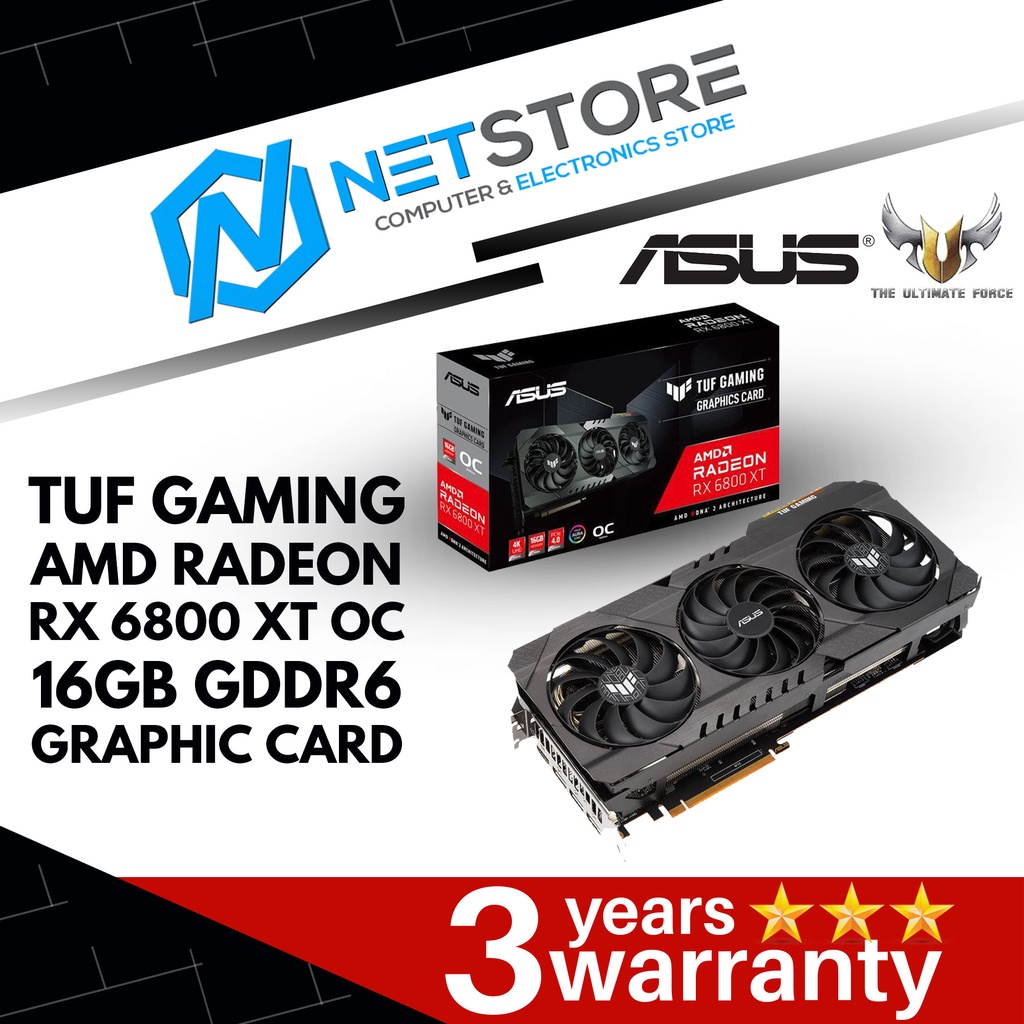 ASUS TUF GAMING AMD RADEON RX 6800 XT OC 16GB GDDR6 GRAPHIC CARD