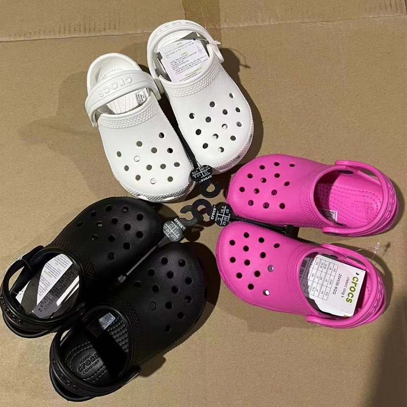 Original Crocs kid shoe boy girl sandal princess heel 10001