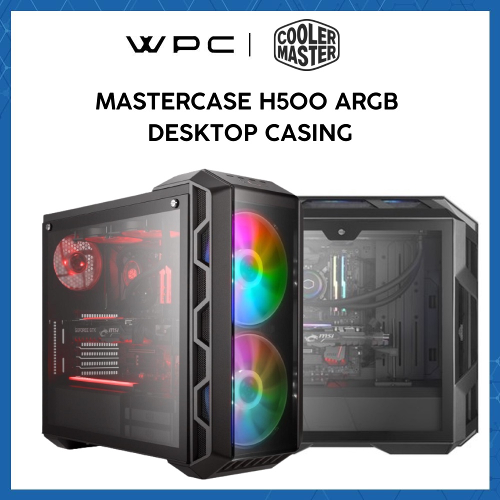 COOLER MASTER MASTERCASE H500 ARGB DESKTOP CASING (MESH & TRANSPARENT