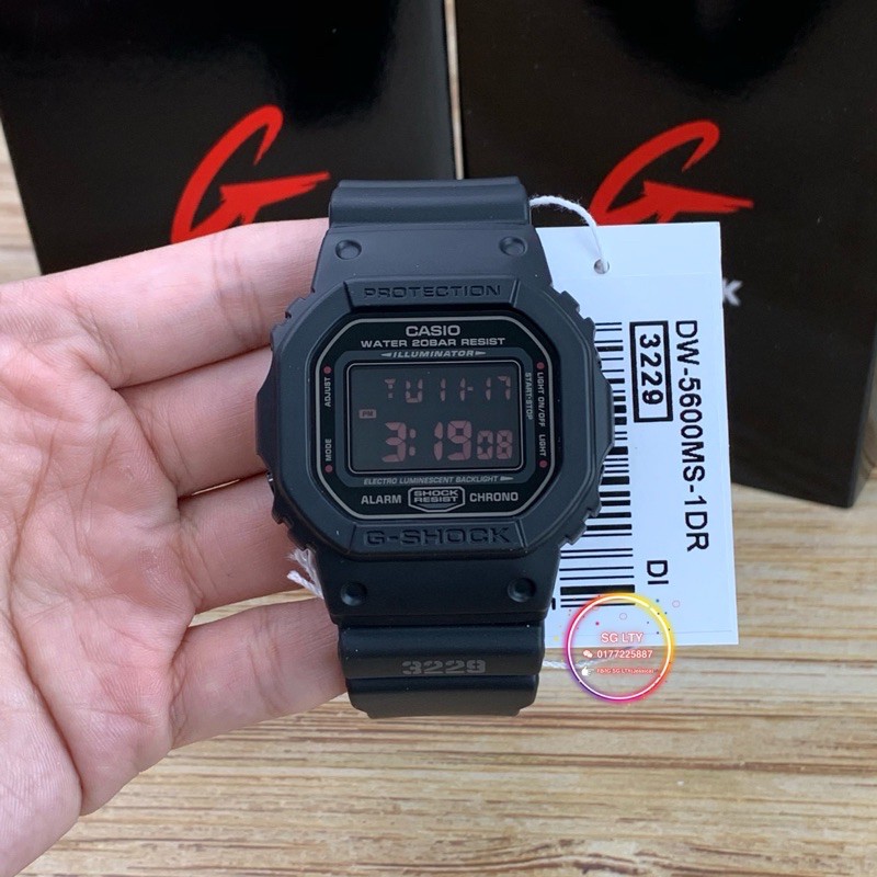 Ready Stock 100 Original Casio G Shock Dw 5600ms 1 Polis Evo Petak Shopee Malaysia