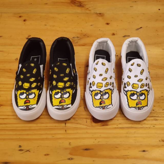 vans x spongebob slip on