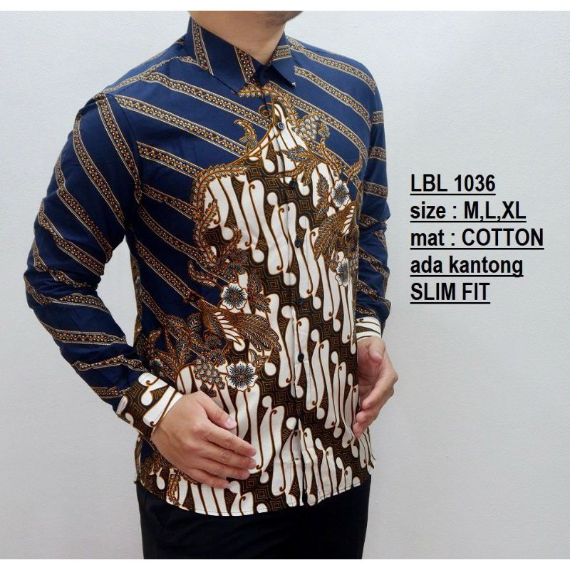 slim fit batik shirt