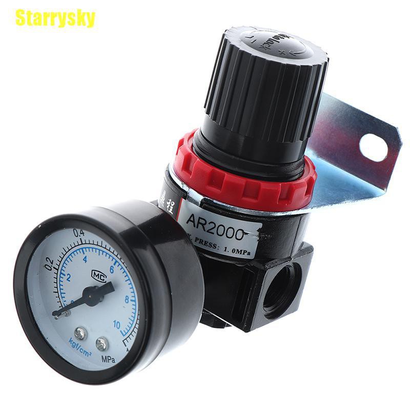 Durable Purpose Starrysky Ar2000 Air Control Compressor Pressure Gauge Relief Regulating Regulator Valve - Image 2