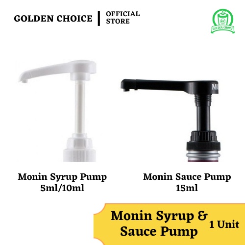 Monin Syrup Pump 5ml 10 ml for Monin Syrup 700ml & Monin Sauce Pump 15ml for Monin Fruitmix