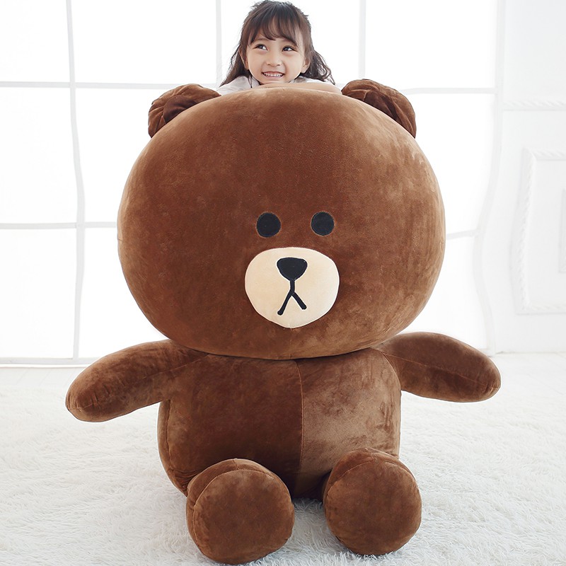 line brown bear plush toy