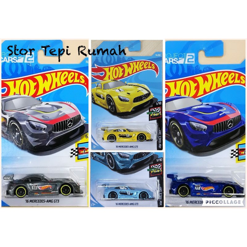 hot wheels 16 mercedes amg gt3