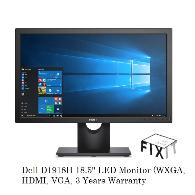 Dell D1918h 185 Led Monitor Wxga Hdmi Vga Shopee Malaysia