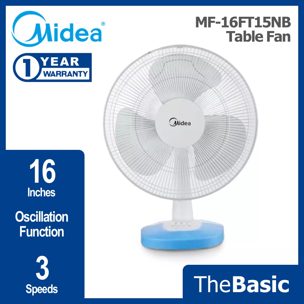 Midea Table Fan 16 3 Speed Desk Fan Kipas Meja Mf 16ft15nb Mf16ft15nb Shopee Malaysia