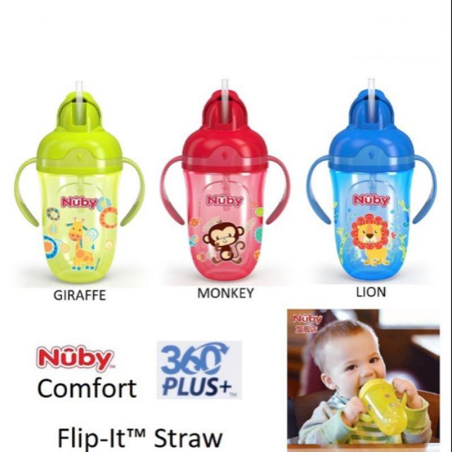 nuby straw bottle