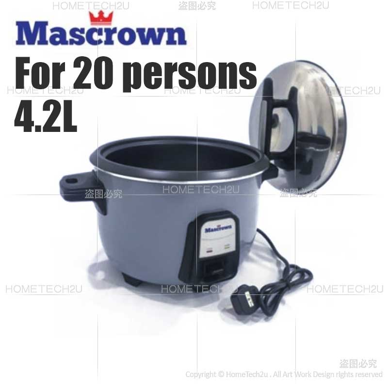MASCROWN 10L 4.2L High Quality Commercial Electric Rice Cooker / 电饭锅 MERC-042 MERC-10