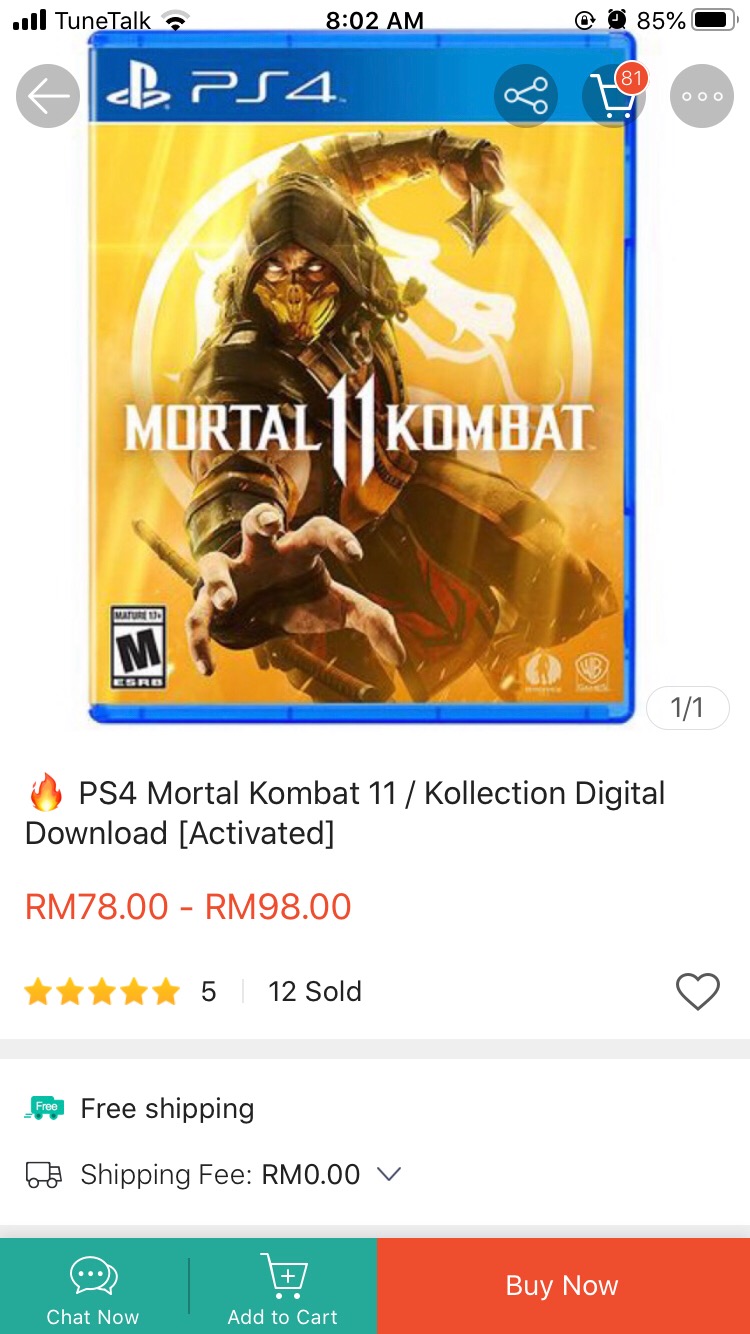 mortal kombat 11 ps4 digital download