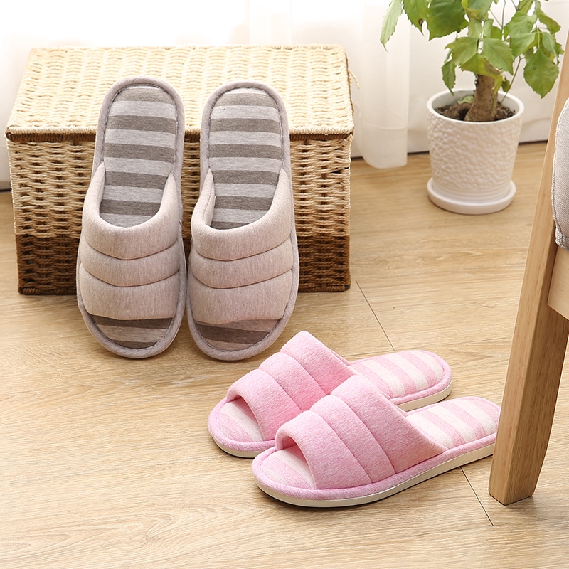 Home Cotton Slippers Indoor Couples Home Slippers Bedroom Slippers