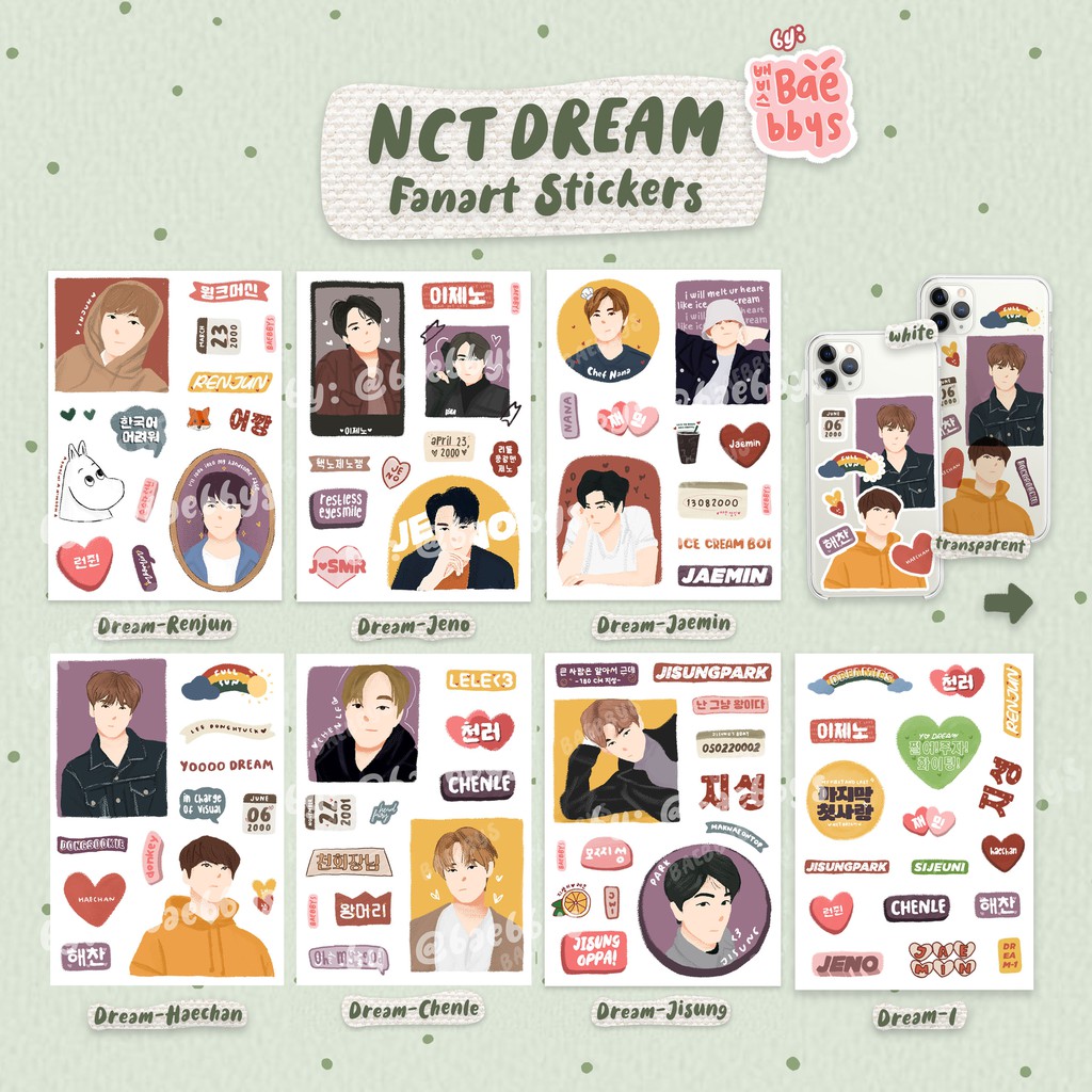 nct dream sticker new design shopee malaysia