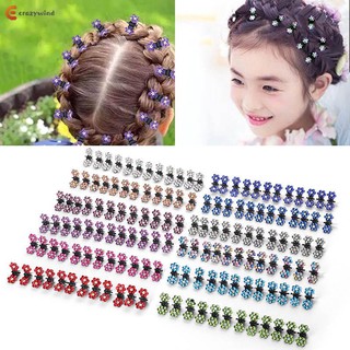 12 Pcs Women Flower Shape Mini Hair Claws Clips Clamps Girl Hair