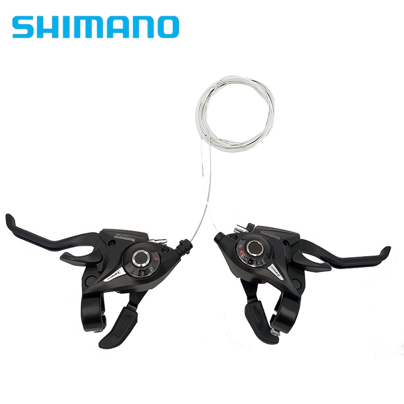 Professional Left Right Brake Lever Shifter Set Aluminum Alloy 3x7/3x8 Speed Shifter Bicycle MTB Accessories EF51-7 /EF51-8 Mountain Bike Brake 