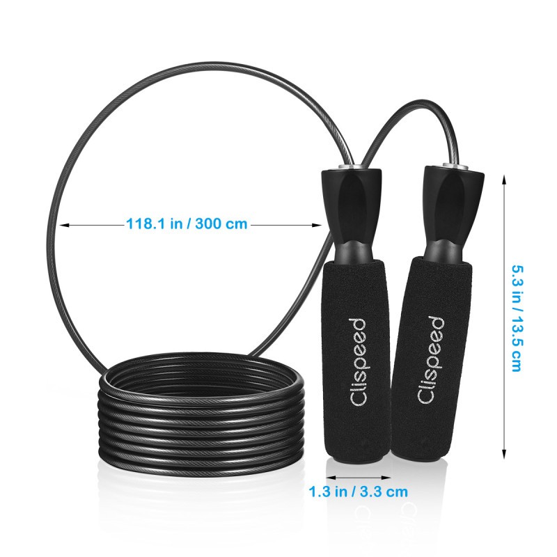 VORCOOL Aluminum alloy handle weighted skipping rope adjustable weight bearing jump rope fitness equipment for mma workout training Green