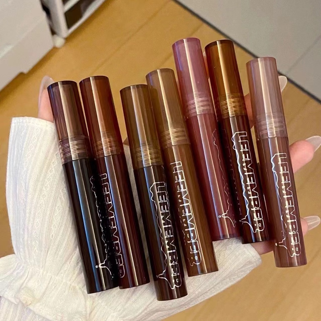 LEEMEMBER Lava Chocolate Lip Gloss Fun Doubleended Lip Glaze Crushed