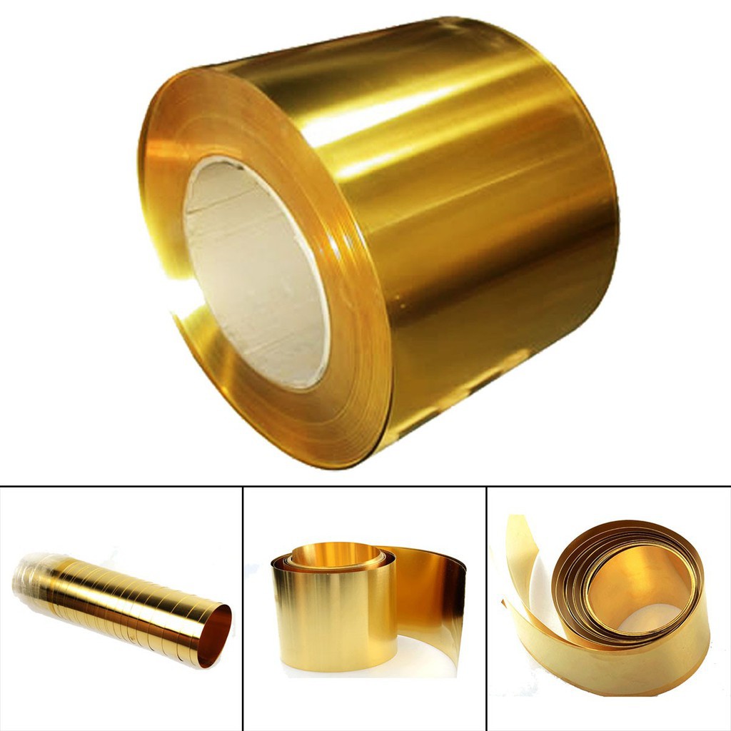 1pc 0.02*100*1000 mm Brass Metal Thin Sheet Foil Belt Metalworking Supplies UK 