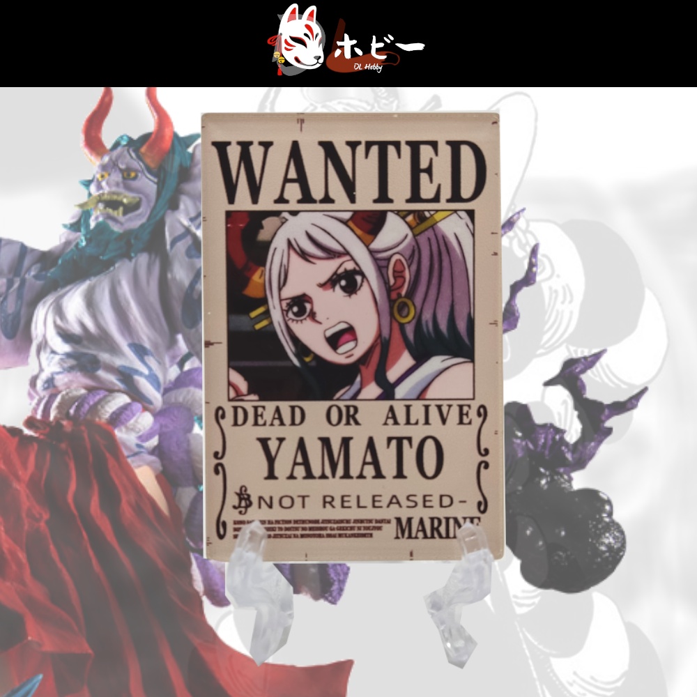 One Piece Yamato Wanted Poster Arcylic Stand Merchandise Shopee Malaysia