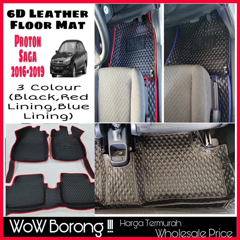 6D Car Floor Mat Proton Saga 2016-2019  Shopee Malaysia