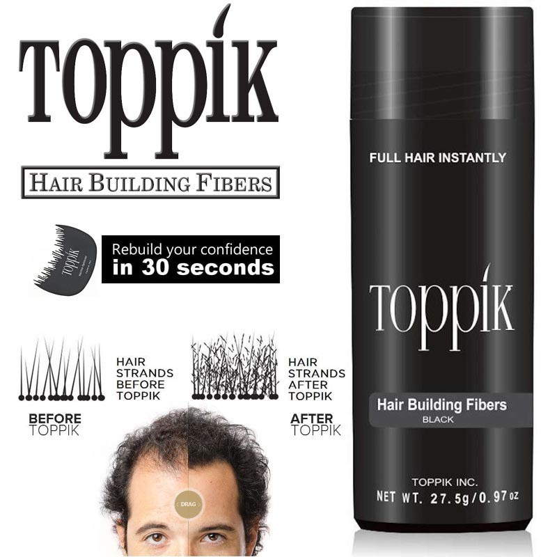 Toppik instant Hair Building Fiber 27.5g Black USA | Shopee Malaysia