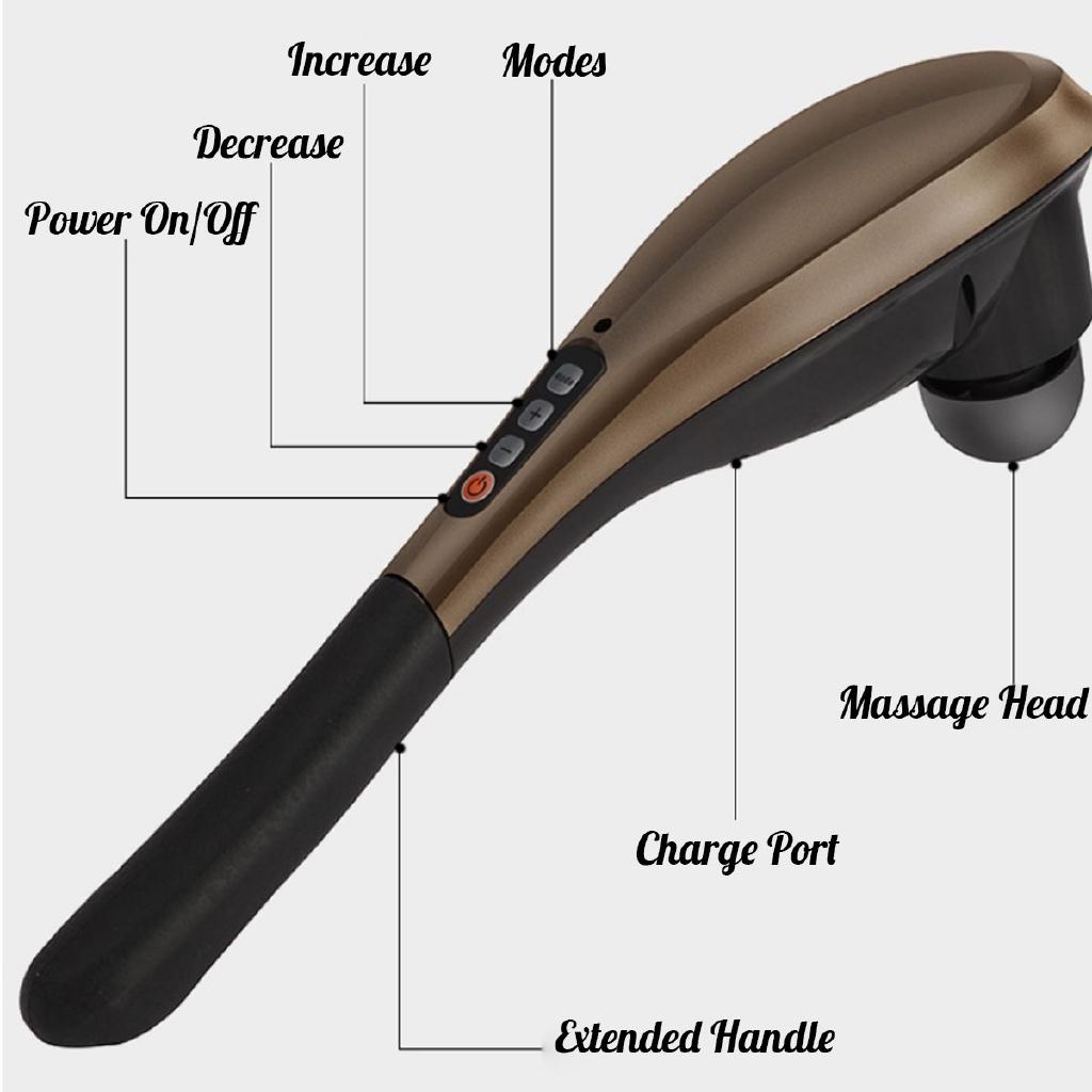 Cordless Full Body Handheld Massager Electric Percussion Muscles