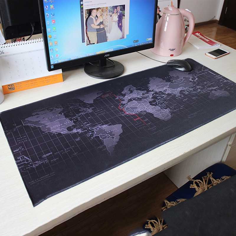 Office World Map Large Cloth Extended Rubber Speed Gaming Mouse