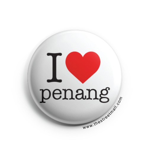 Button Badge I Love Penang Shopee Malaysia