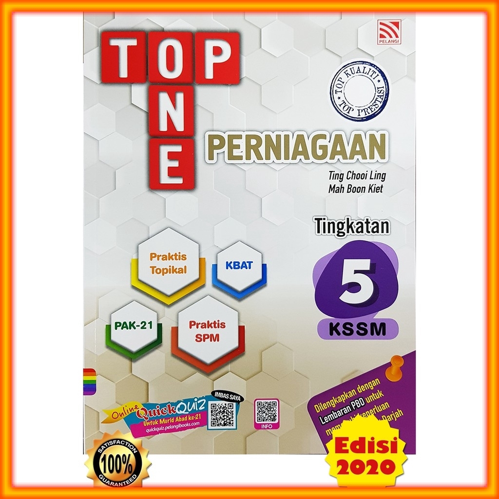 Buku Latihan Top One  Perniagaan Tingkatan 5  Shopee Malaysia