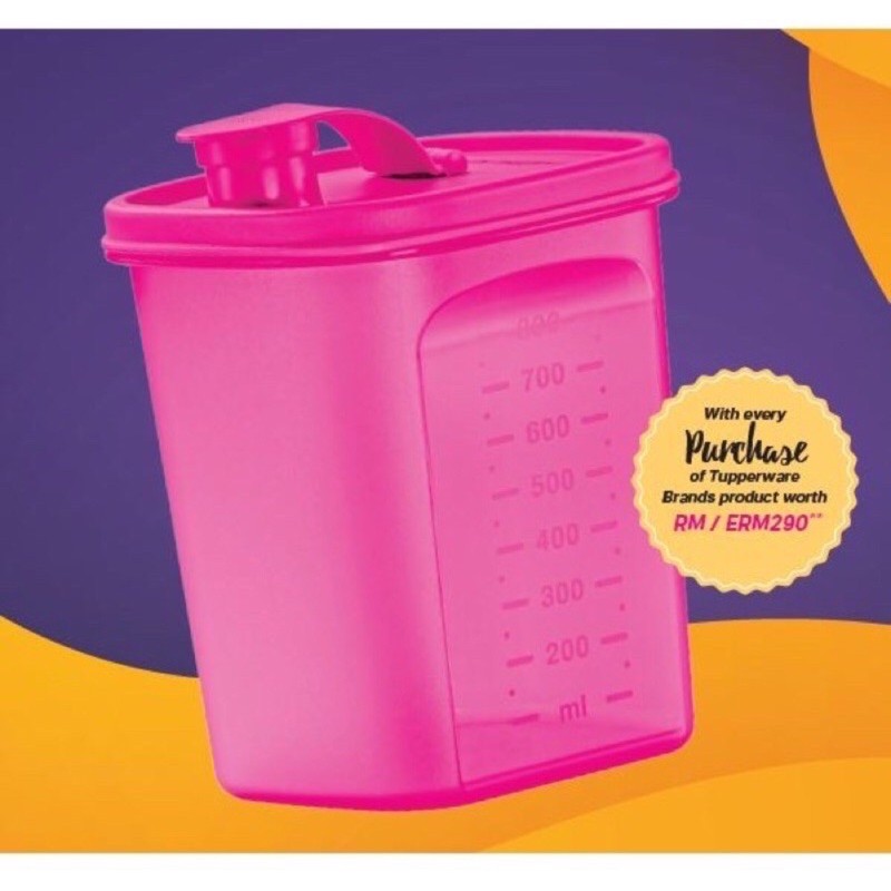 Tupperware 1 L Fridge Water Bottle Ready Stock Pink