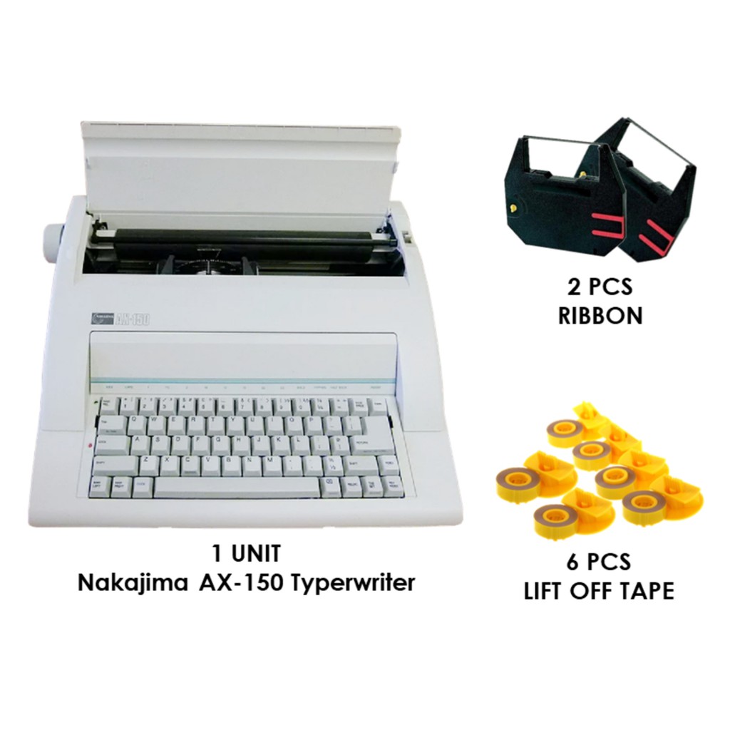 Nakajima AX150 Electronic Typewriter(A4 Size) Package Comes With