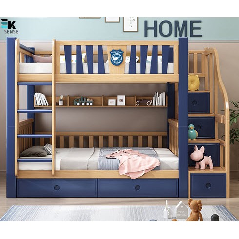Solid Wood Children Double Decker Bunk, Childrens Bunk Beds That Separate