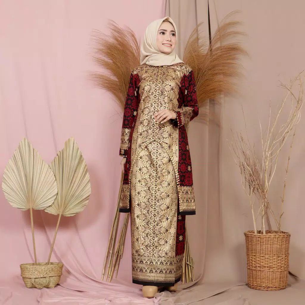 kebaya kurung songket palembang | Shopee Malaysia