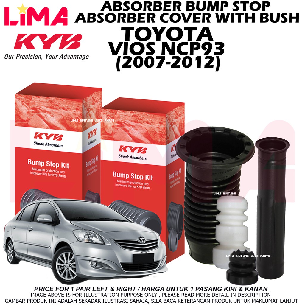 Buy Toyota Vios Ncp93 Front Rear Absorber Bump Stop Bush Dust Cover Protector Kayaba Kyb Original 2007 2012 Seetracker Malaysia