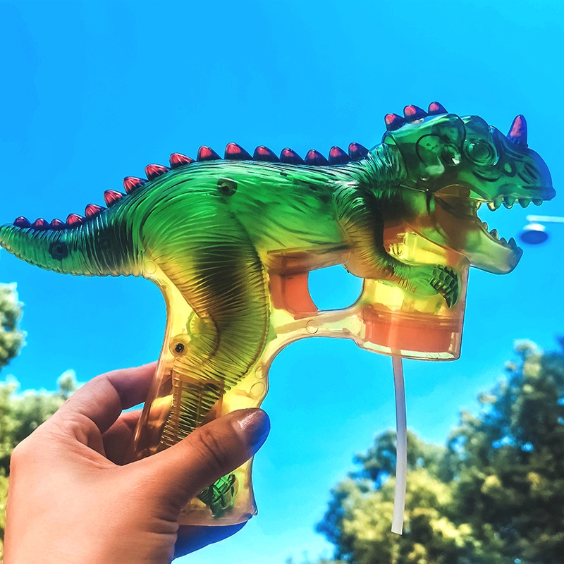 light up dinosaur bubble wand