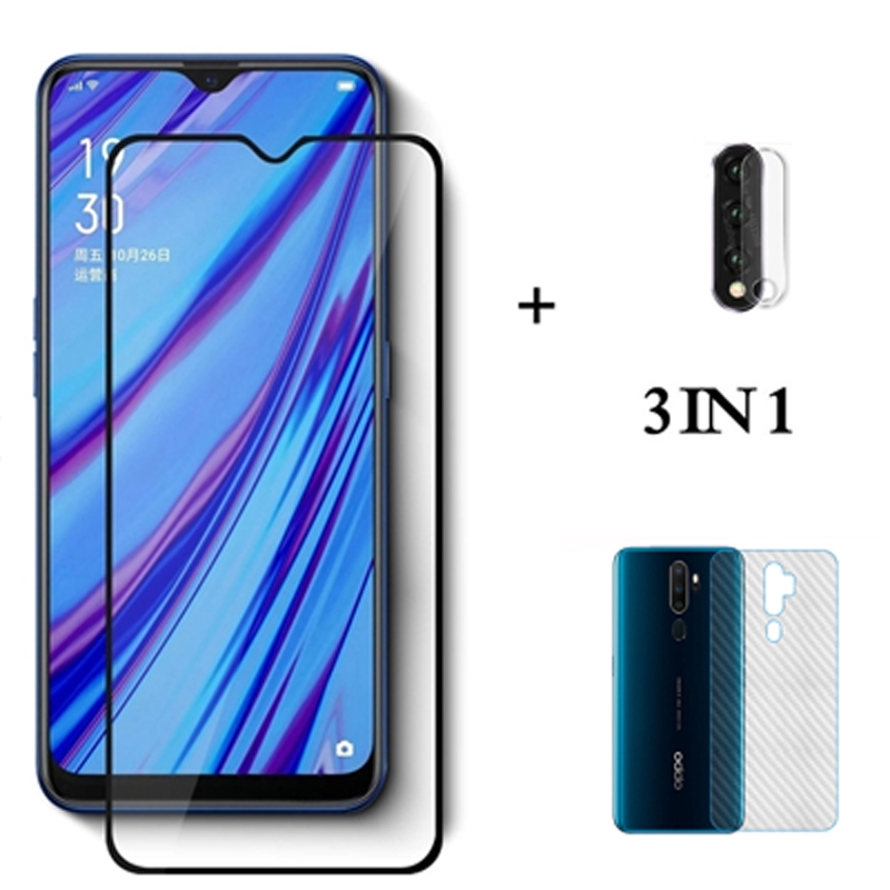 case & glass 2 pellicole di idrogel protezione schermo privacy anti spie compatibile per OPPO A9 2020