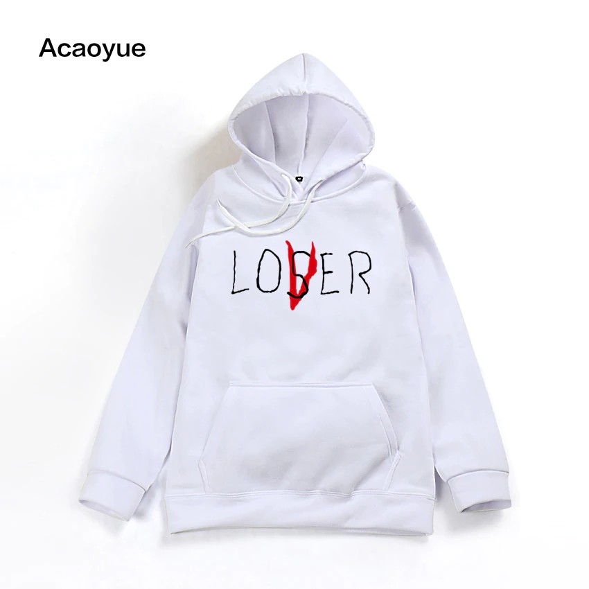 loser lover hoodie white