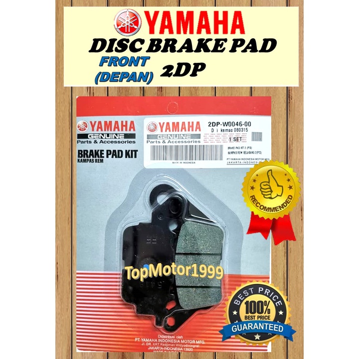 Yamaha Front Disc Brake Pad (2DP) Disc brek Pad Depan Motorcycle Y15ZR