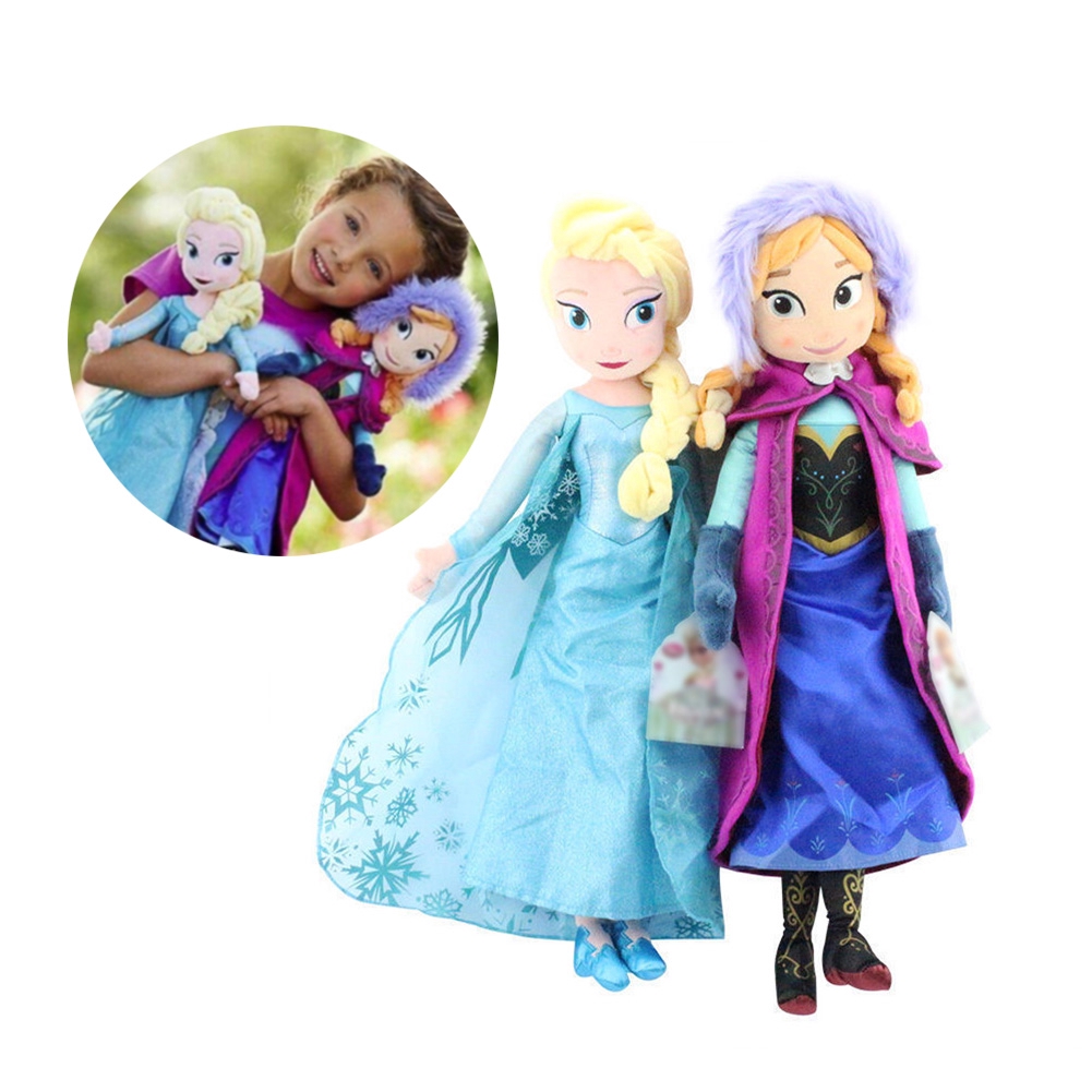 elsa and anna stuffed dolls