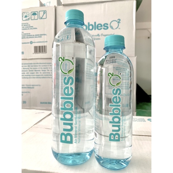 Loose 425ml Bubbles O2 Air Mineral Beroksigen Semulajadi 425ml Naturally Oxygenated Water Oximeter Bubbles 02