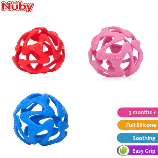 nuby tuggy teething ball