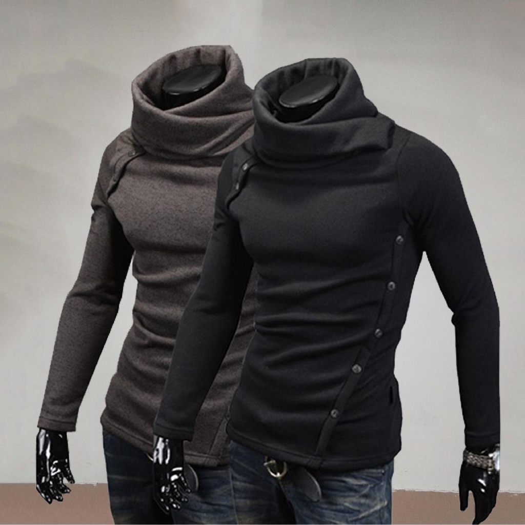 mens cowl sweater