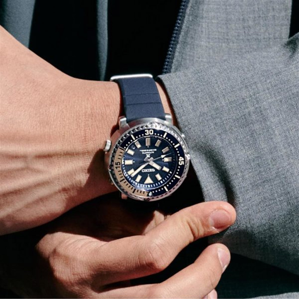 Seiko SRPF81K1 Men's Automatic Prospex Street Series 'Tuna' Safari Edition  Blue Silicone Strap Watch | Shopee Malaysia