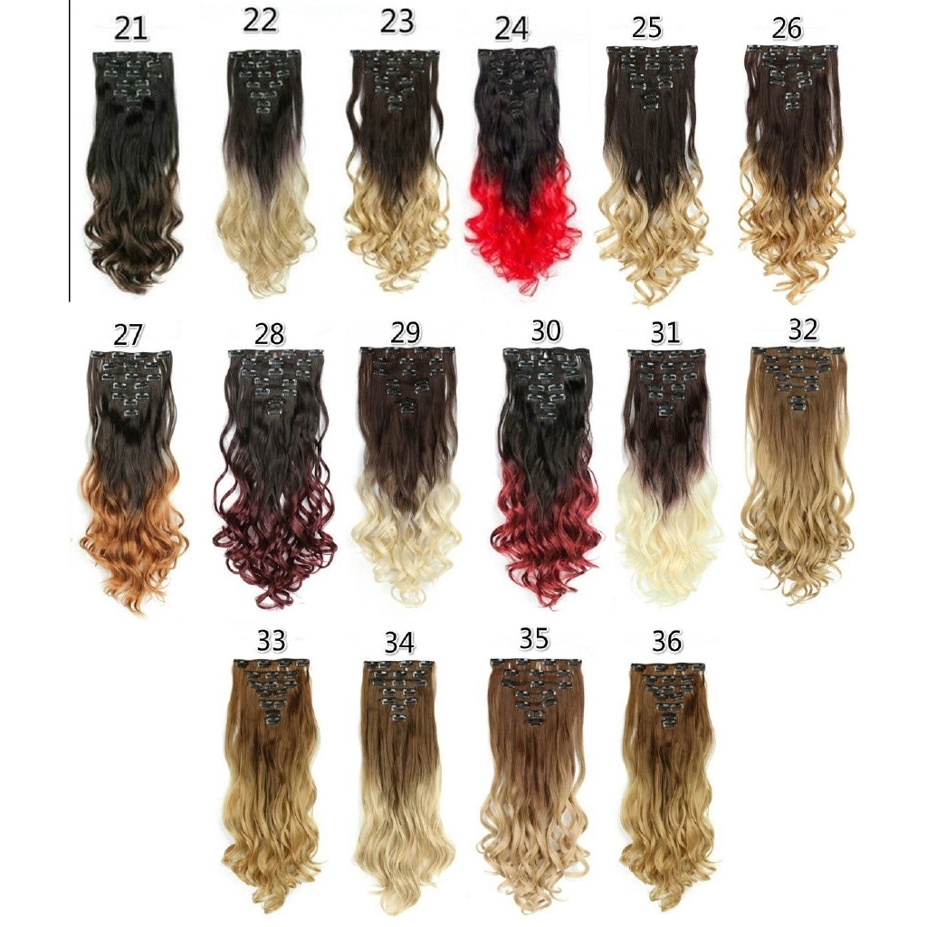 Gradient High Temperature Silk Long Curly Hair Wig Hair Extension