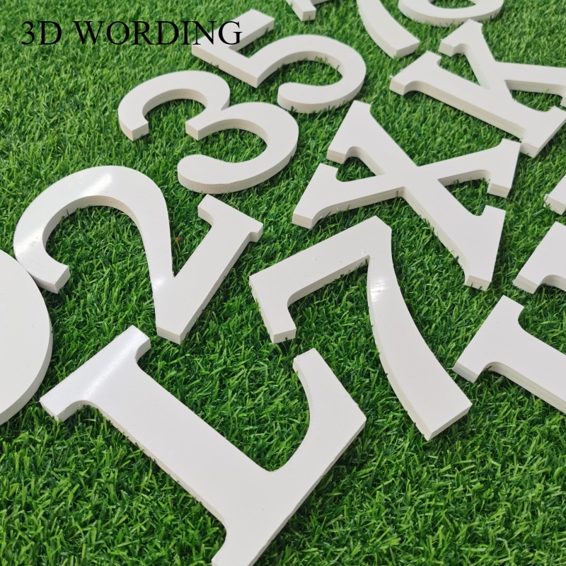 20cm height lettering cut out lettering house number PVC lettering