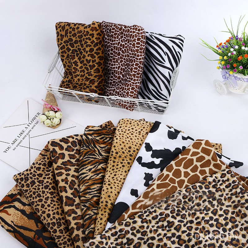Animal Print Short Plush Fabric 100X150CM Tiger Leopard Striped Zebra  Pattern Cloth For DIY Garment Toy Pillow Carpet Decorative Fabrics for  Dress Sewing | Shopee Malaysia