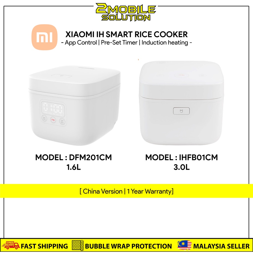 XIAOMI Smart Electric Rice Cooker 2 [App Control | Pre-set Timer | Induction Heating] 1 Year Warranty